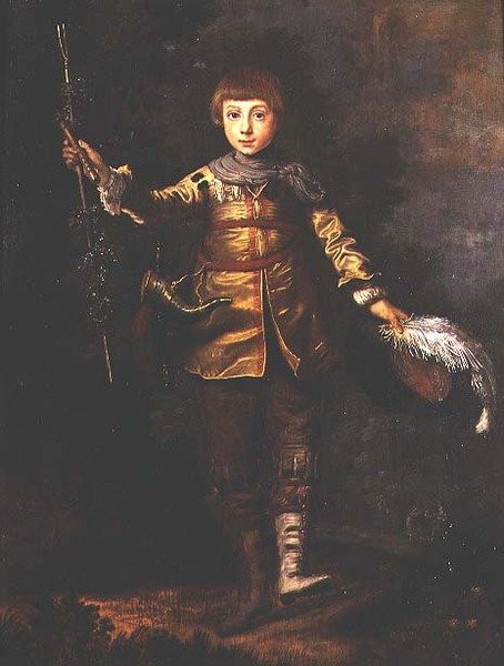Ritratto di un giovane ragazzo che balla in un bosco da Eglon Hendrick van der (attr. to) Neer