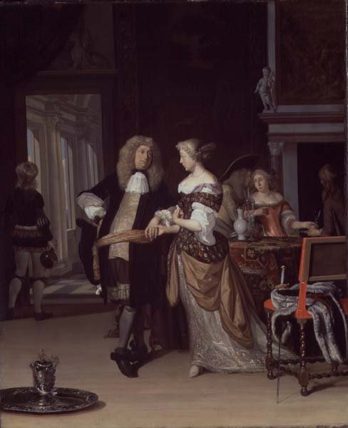 Figure in un interno, 1678 da Eglon van der Neer