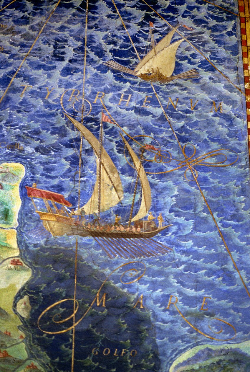 Il Mar Tirreno, dettaglio dalla 