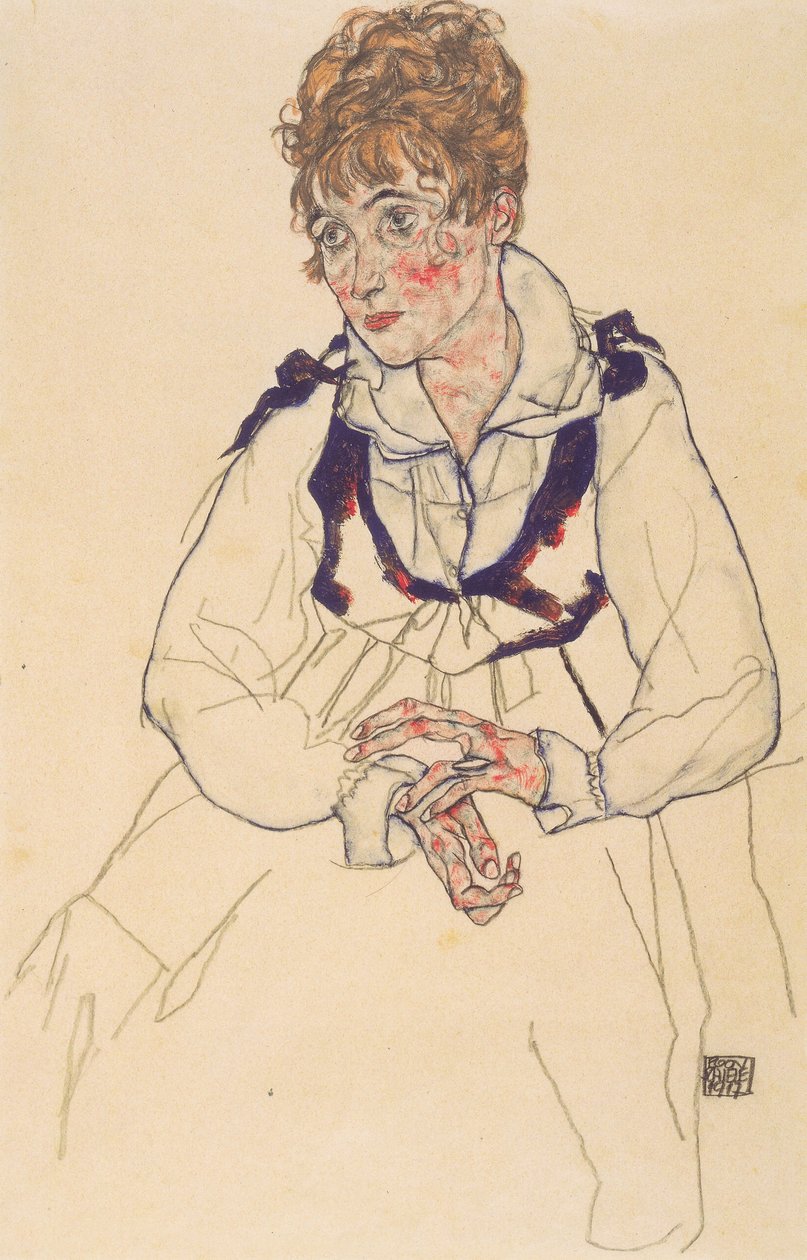 Ritratto di Edith Schiele da Egon Schiele