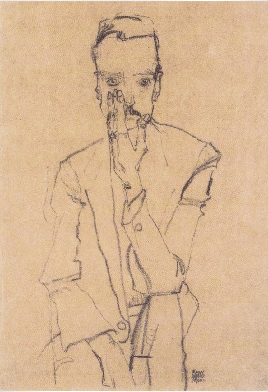 Ritratto di Eduard Kosmack da Egon Schiele