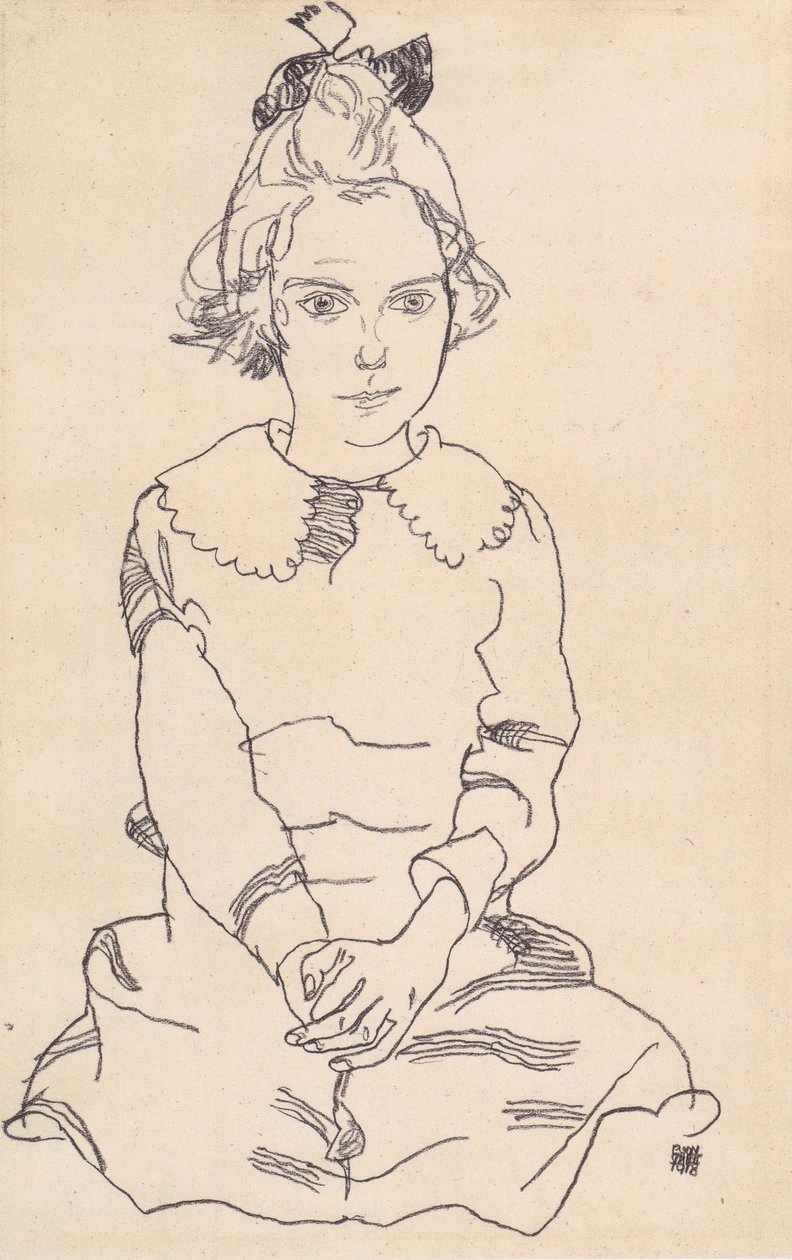 Ritratto di Maria Steiner da Egon Schiele