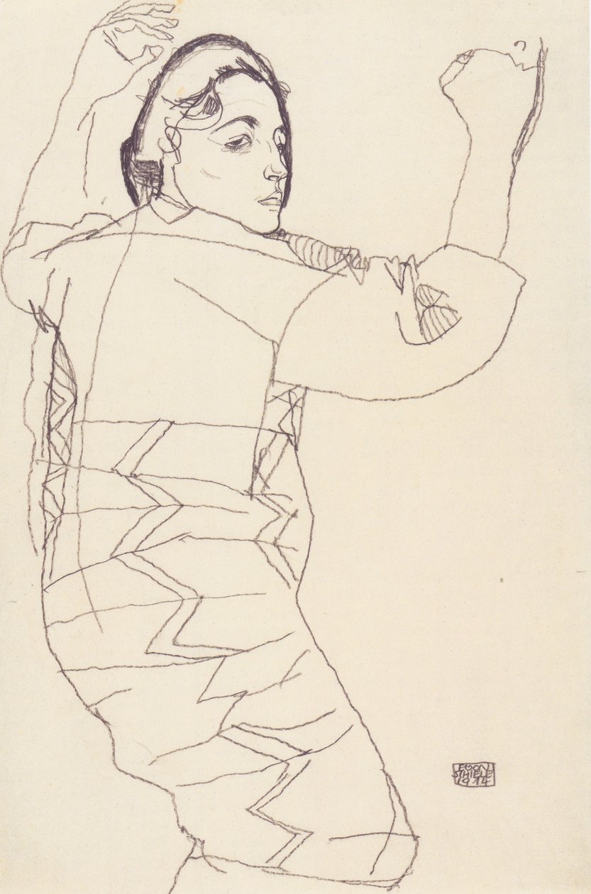 Studio di ritratto di Friederike Maria Beer da Egon Schiele