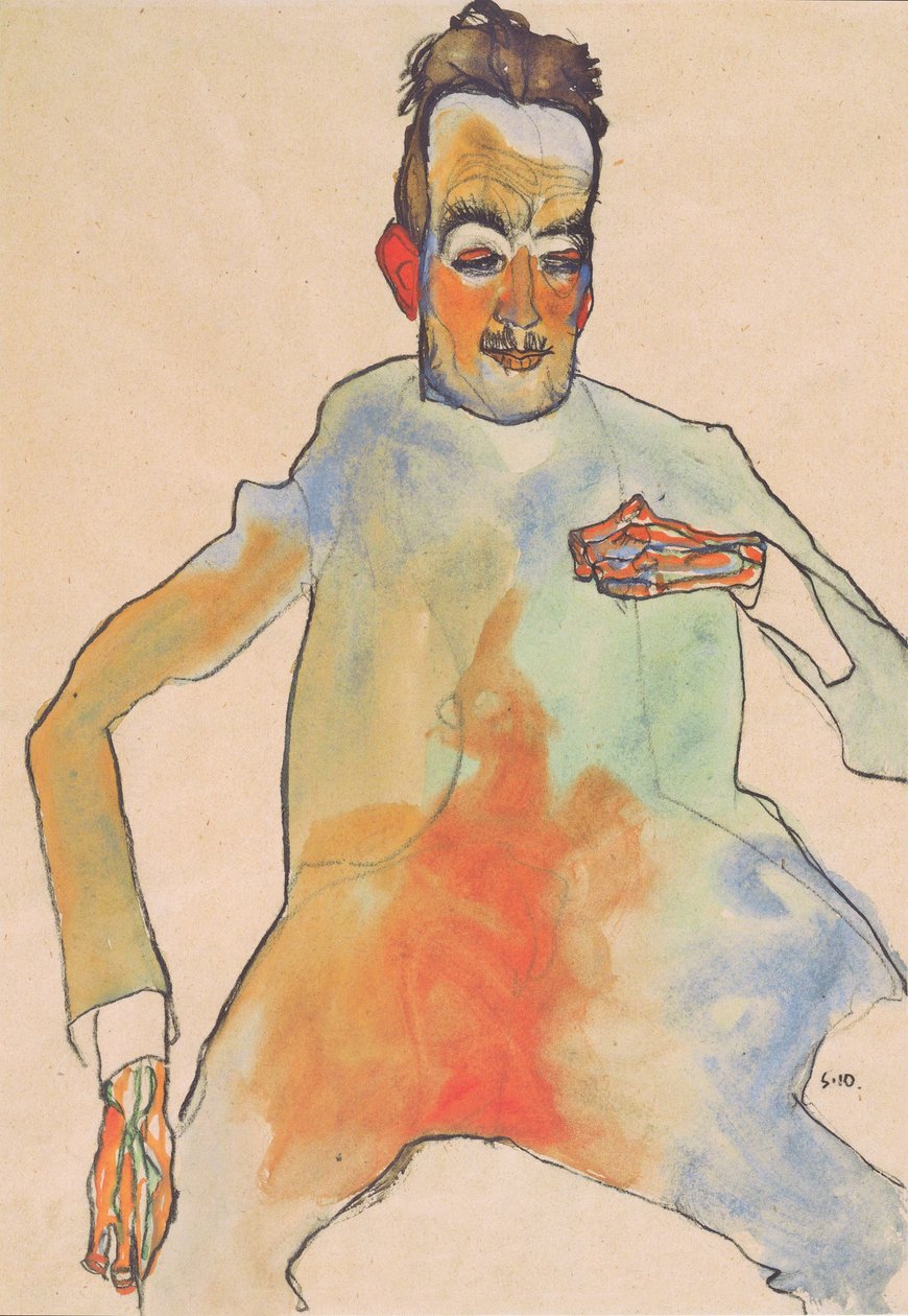 Il violoncellista da Egon Schiele