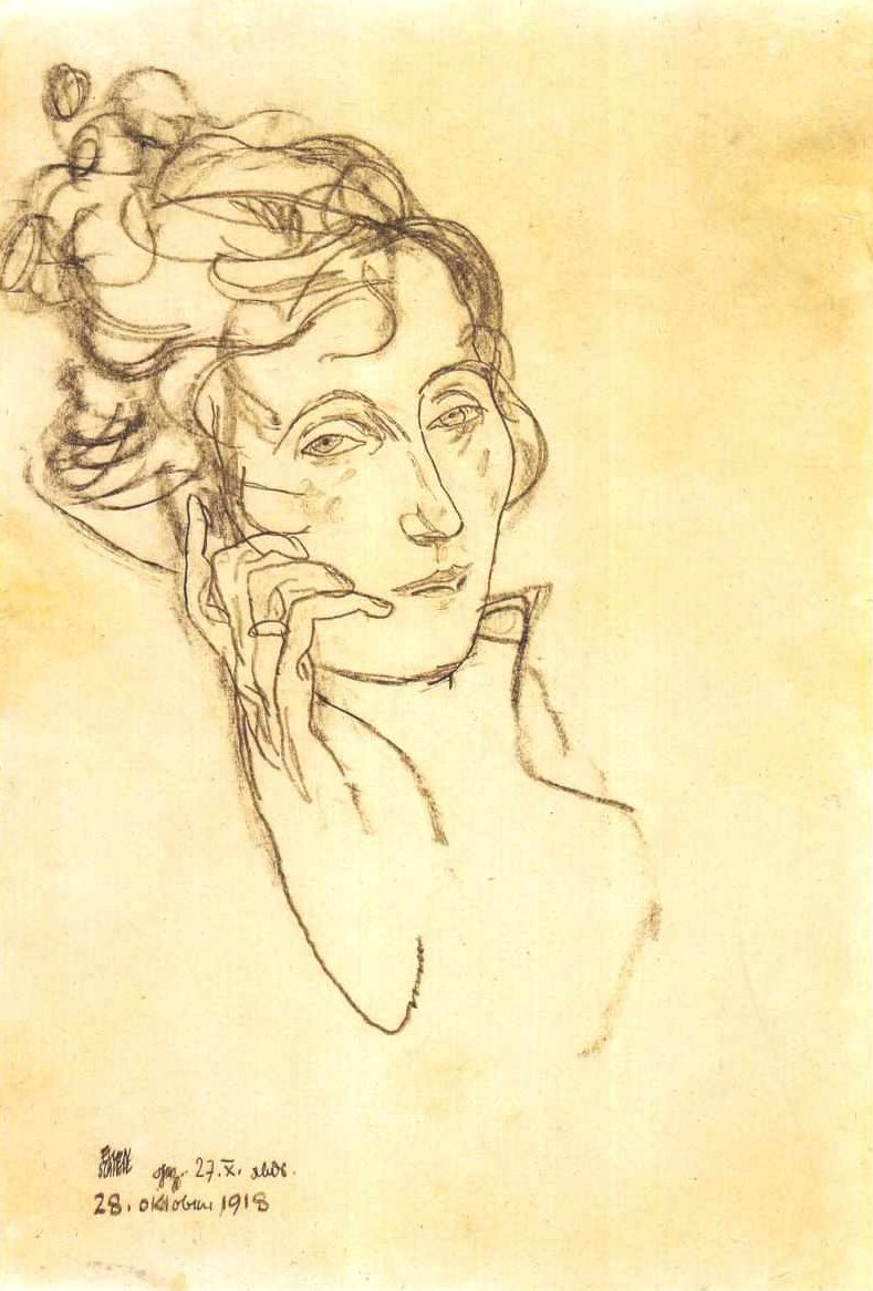 Edith Schiele morente da Egon Schiele