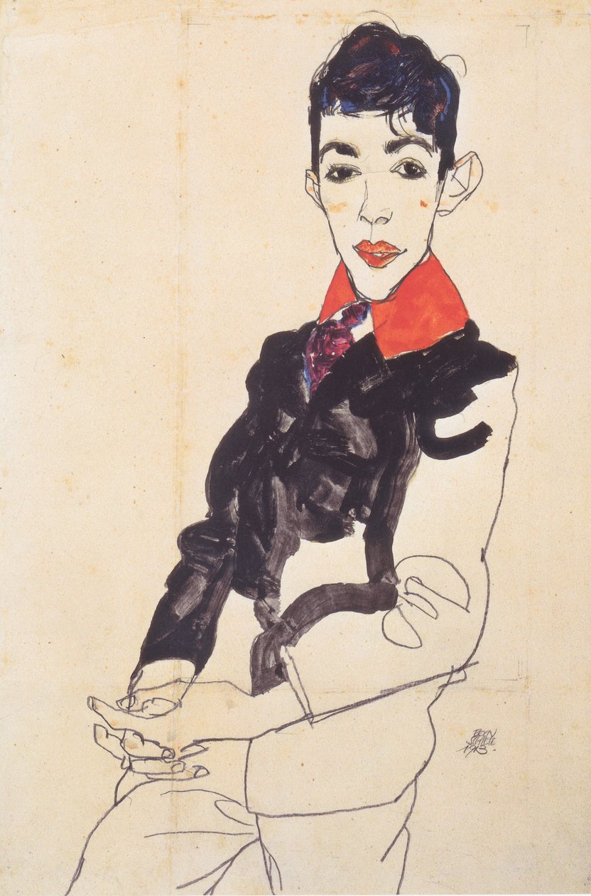 Ritratto di ragazzo Erich Lederer da Egon Schiele