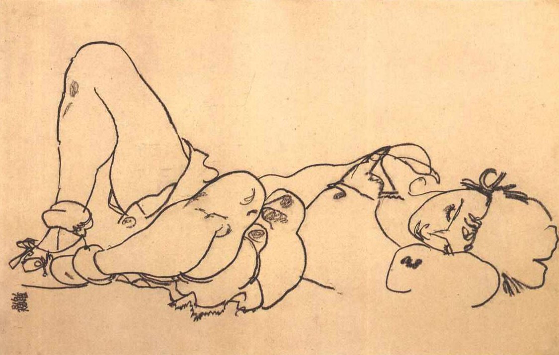 Sdraiata da Egon Schiele