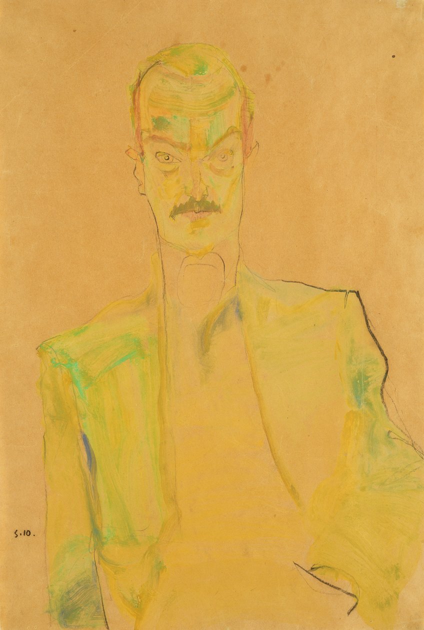 Ritratto di Arthur Roessler da Egon Schiele