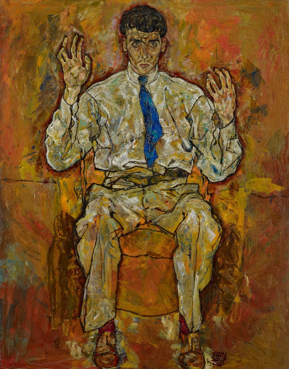 Ritratto di Paris von Gütersloh da Egon Schiele