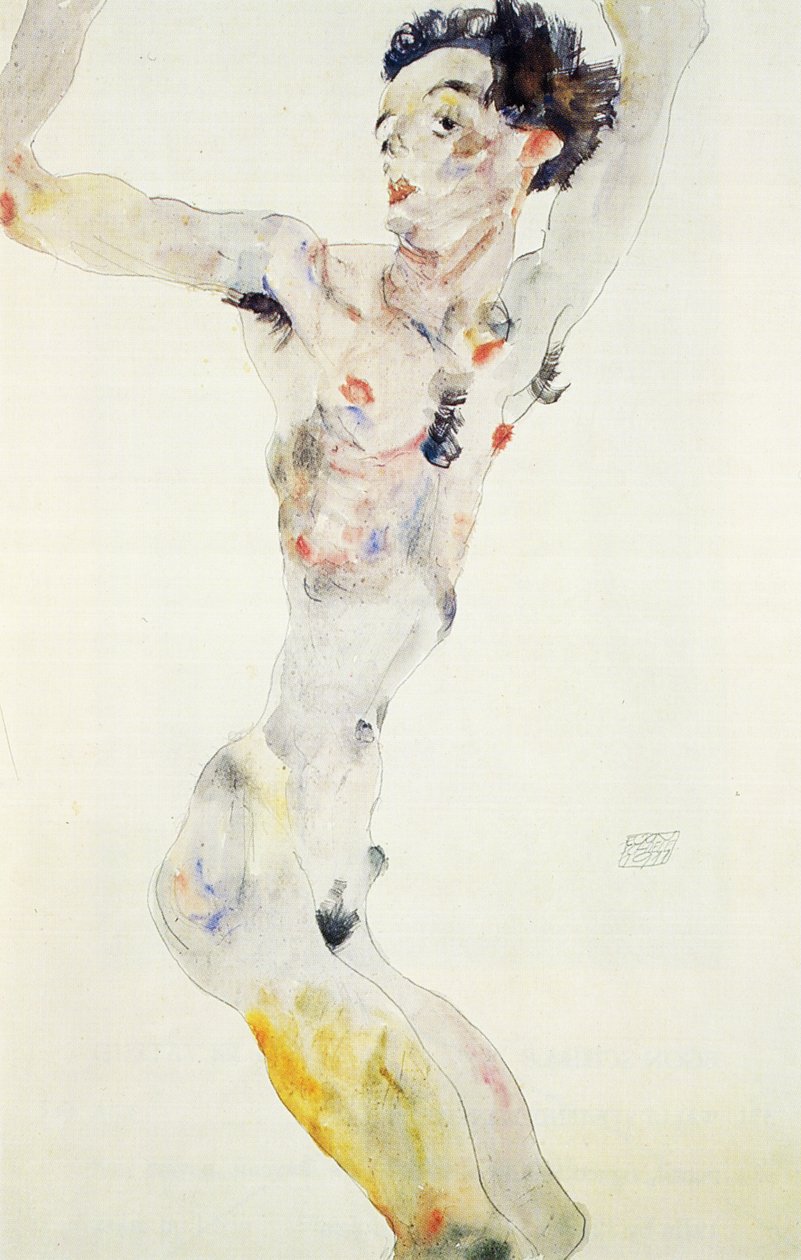 Autoritratto, 1911 da Egon Schiele
