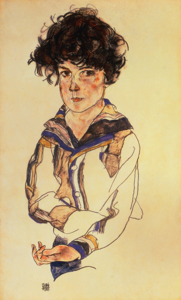 Ragazzo giovane, 1918 da Egon Schiele