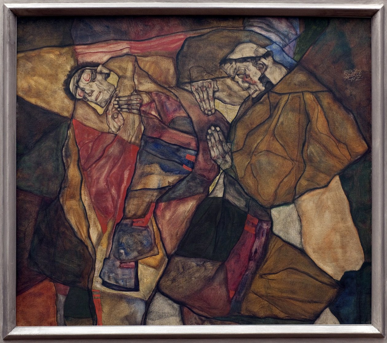 Agonia. Dipinto di Egon Schiele (1890-1918), Olio su Tela 1912. Arte austriaca, XX secolo. Neue Pinakothek, Monaco (Germania). da Egon Schiele