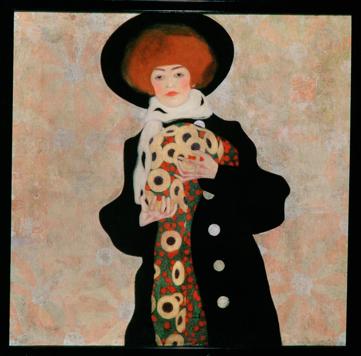 Bildnis einer Frau mit schwarzem Hut [Ritratto di una donna ... da Egon Schiele