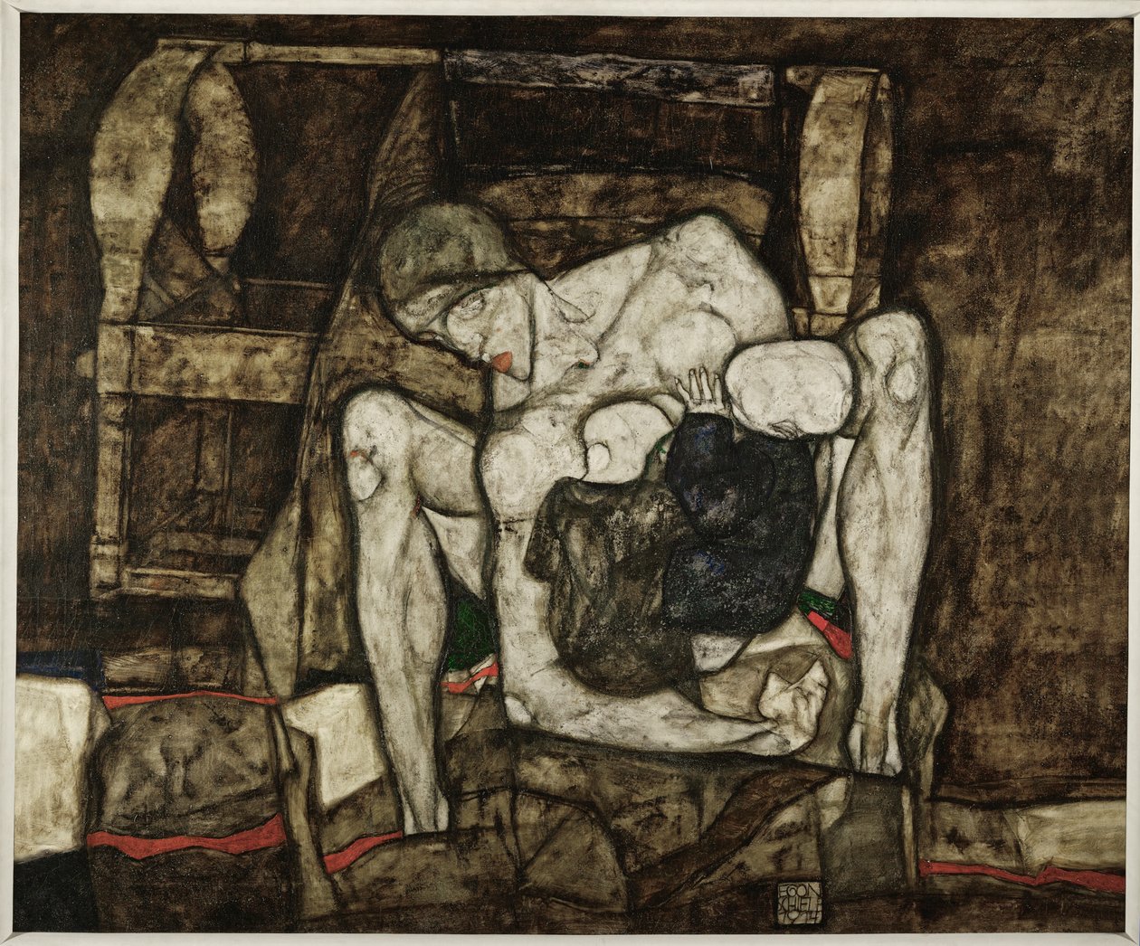 Blinde Mutter Madre cieca (olio su tela) da Egon Schiele