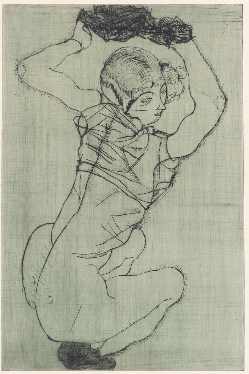 Accovacciato da Egon Schiele
