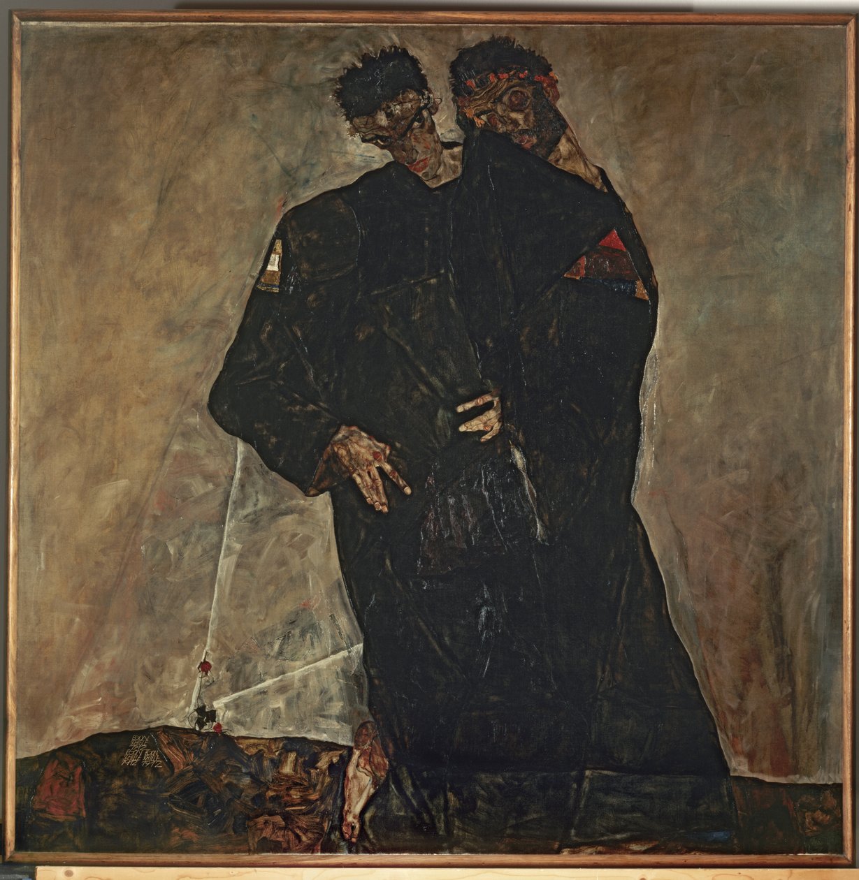 Die Eremiten (olio su tela) da Egon Schiele