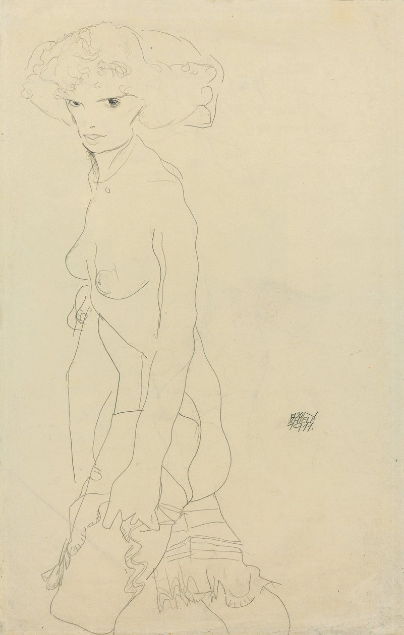 Nudo femminile, 1911 da Egon Schiele