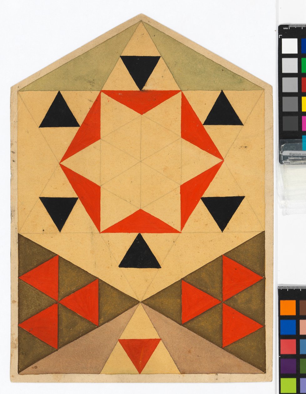 Geometrische Übung (Schülerarbeit) da Egon Schiele