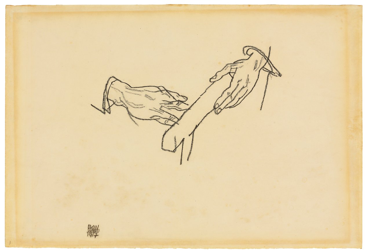 Studio della mano, Dr. Viktor Ritter von Bauer, 1917 da Egon Schiele