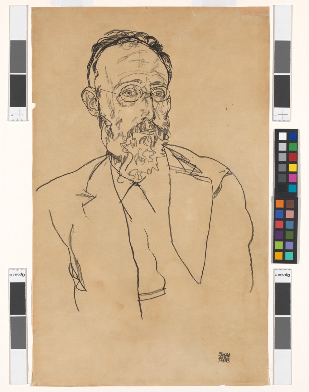 Heinrich Gomperz, professore universitario, dottore in filosofia da Egon Schiele