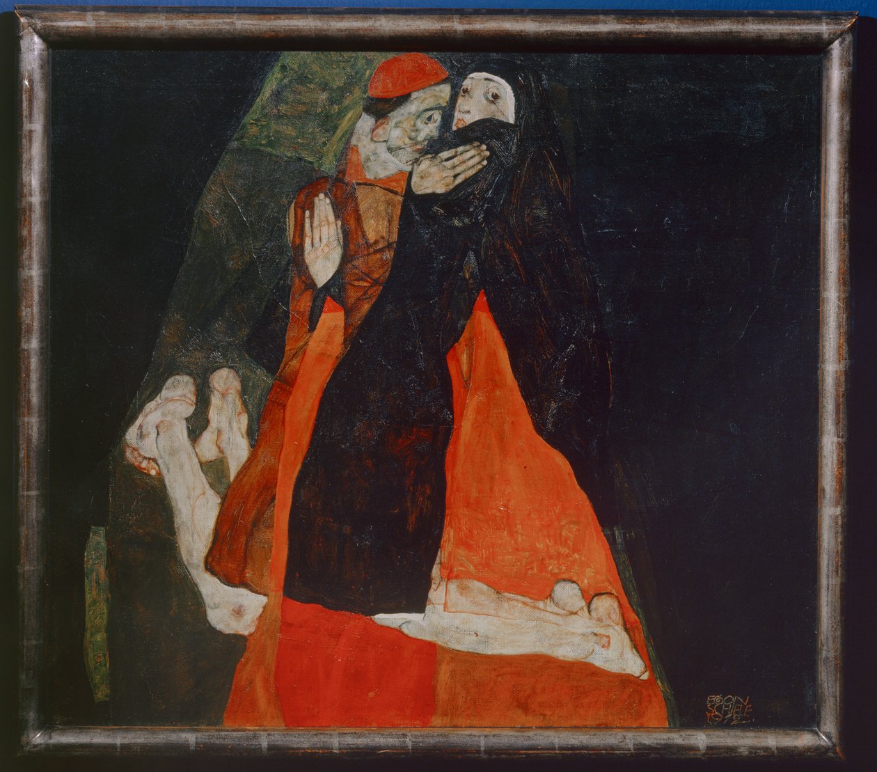 Kardinal und Nonne, Cardinale e suora ... (olio su tela) da Egon Schiele