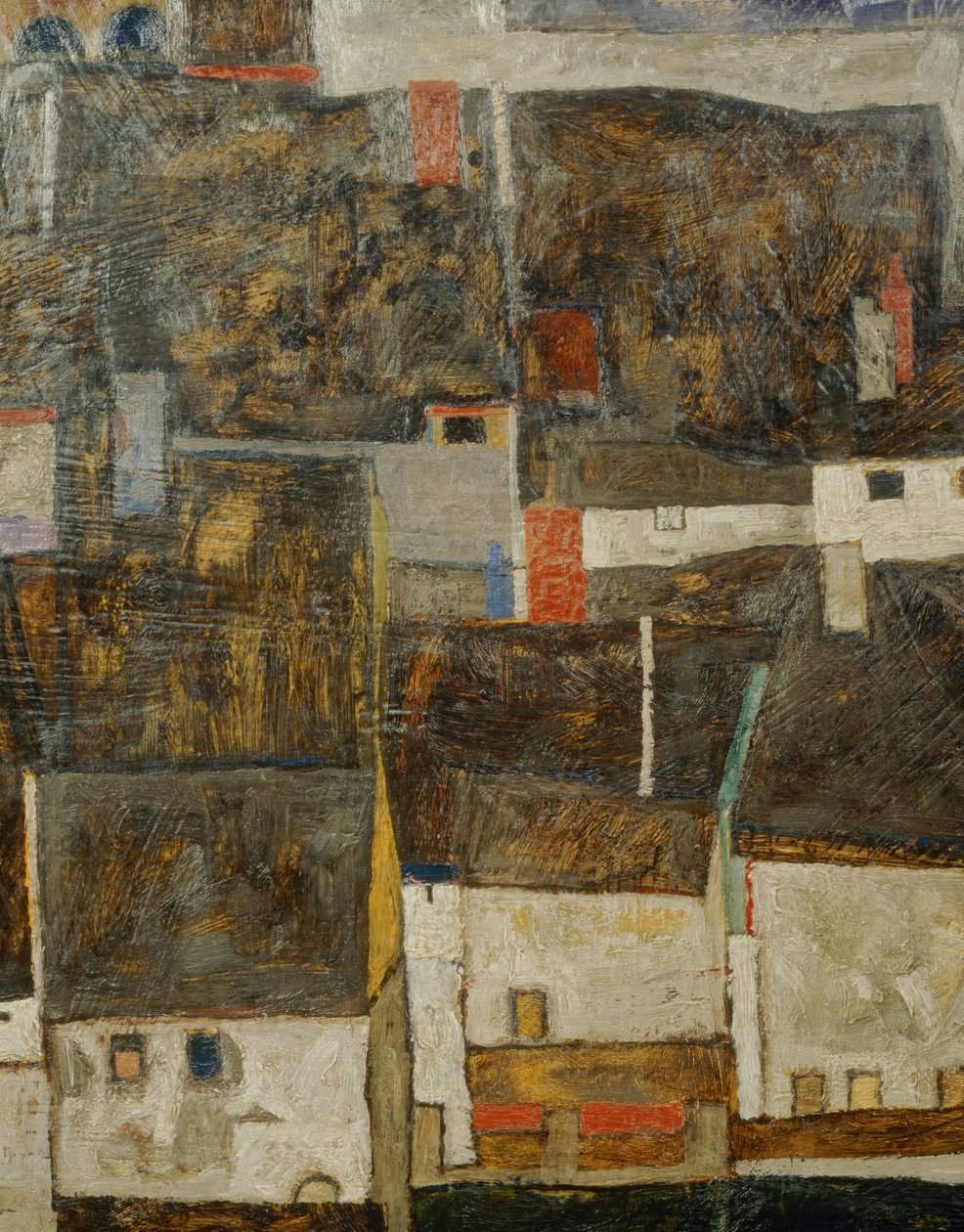 Krumau e der Moldau Krumau sul fiume Moldava, Repubblica Ceca... (olio su tela) da Egon Schiele