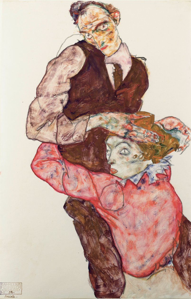 Coppia di innamorati da Egon Schiele