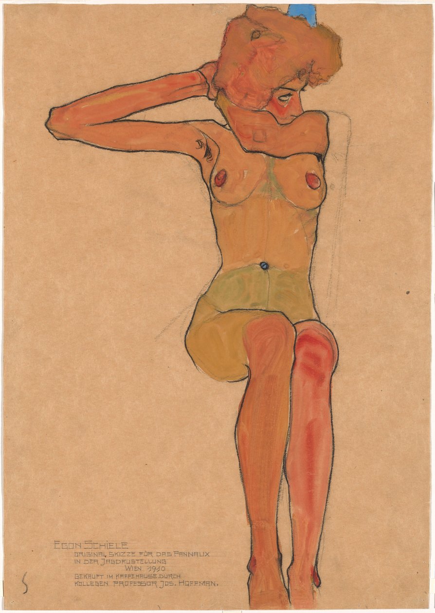 Mädchenakt (Gertrude) da Egon Schiele