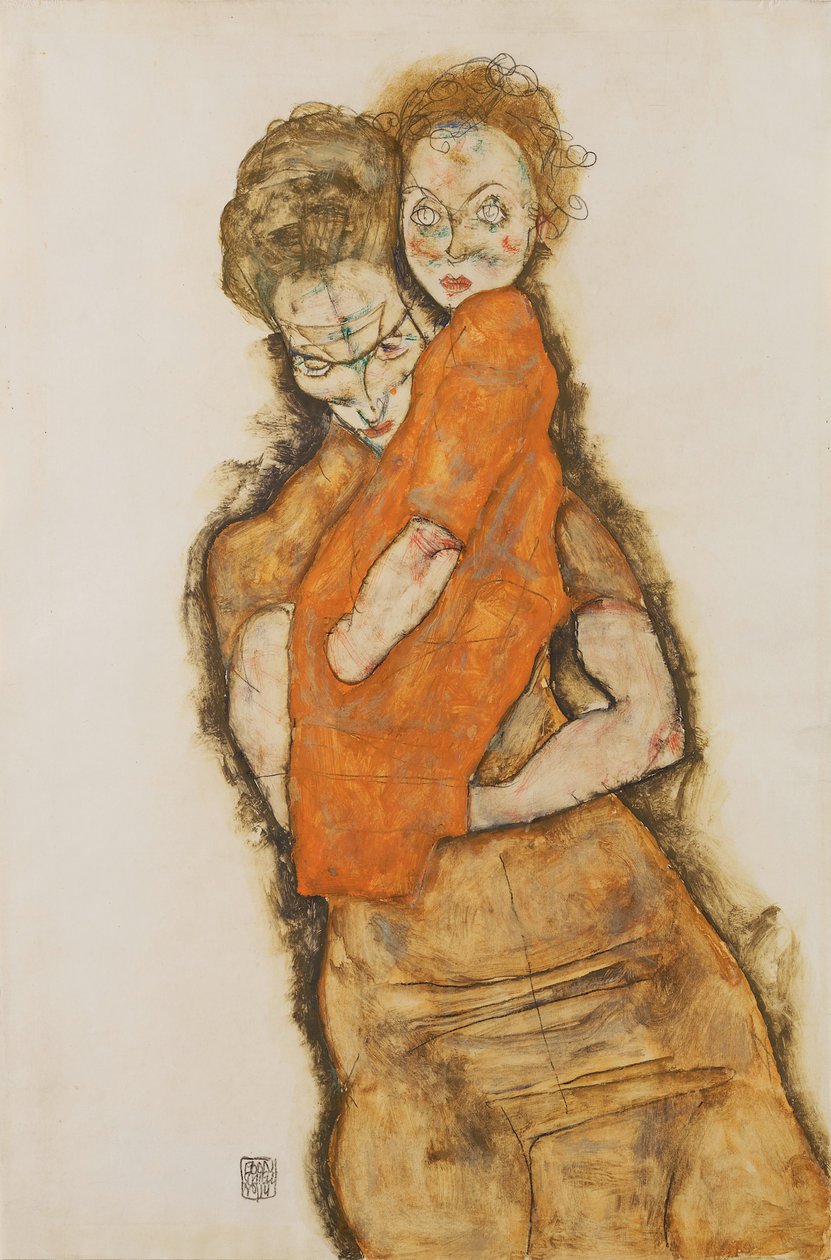 Madre e figlio da Egon Schiele