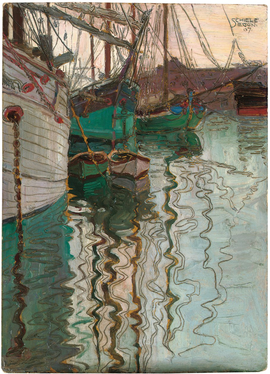 Porto di Trieste, 1907 da Egon Schiele