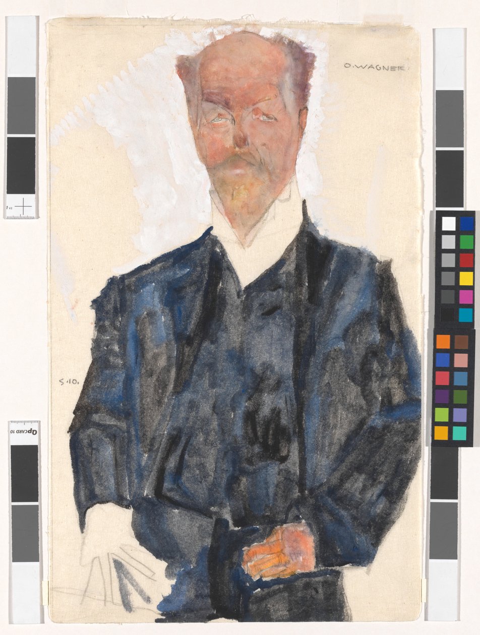Ritratto di Otto Wagner da Egon Schiele
