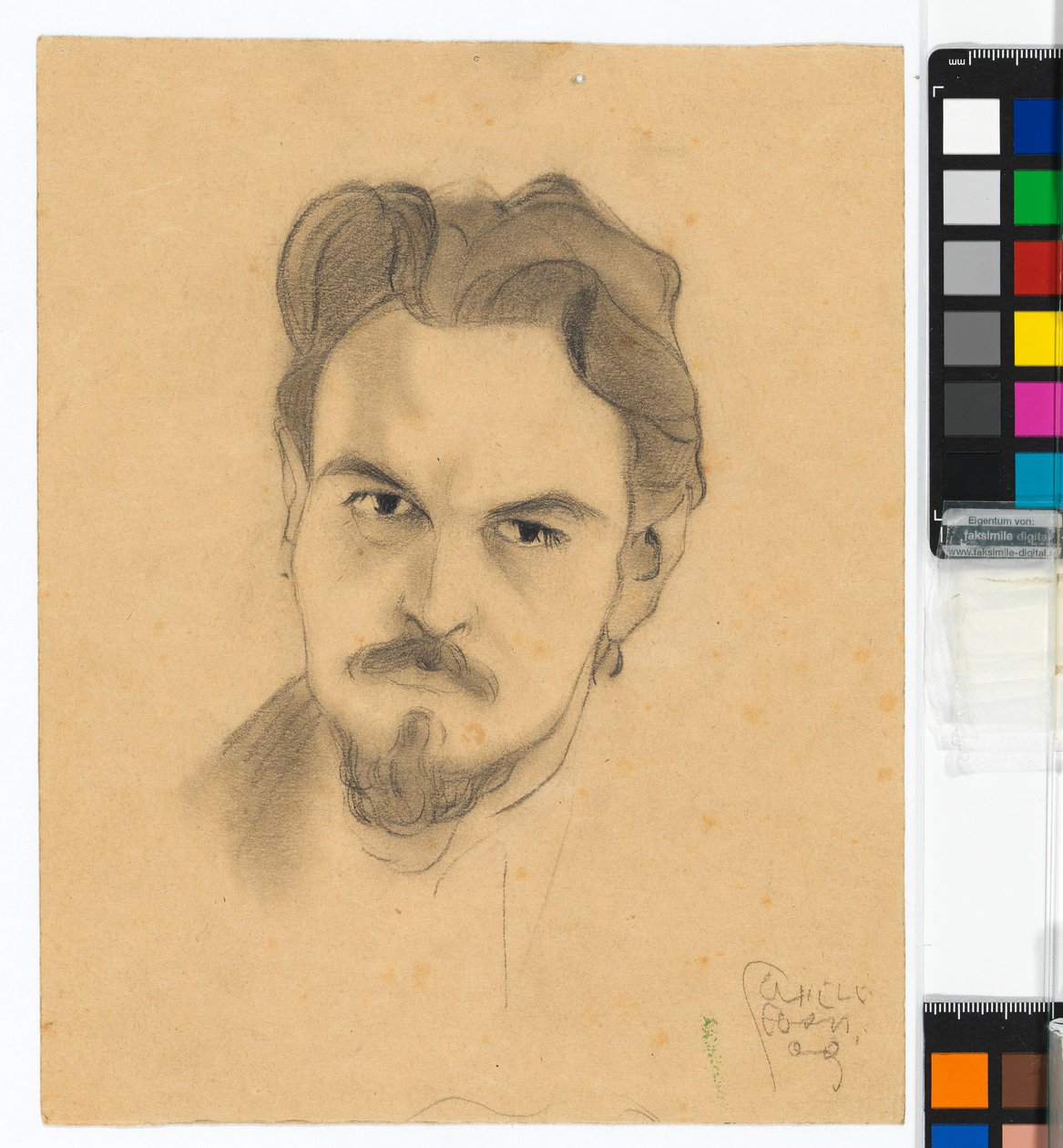 Studio di ritratto di Anton Peschka da Egon Schiele