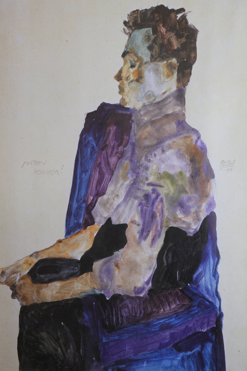 Ritratto di Anton Peschka, 1911 da Egon Schiele