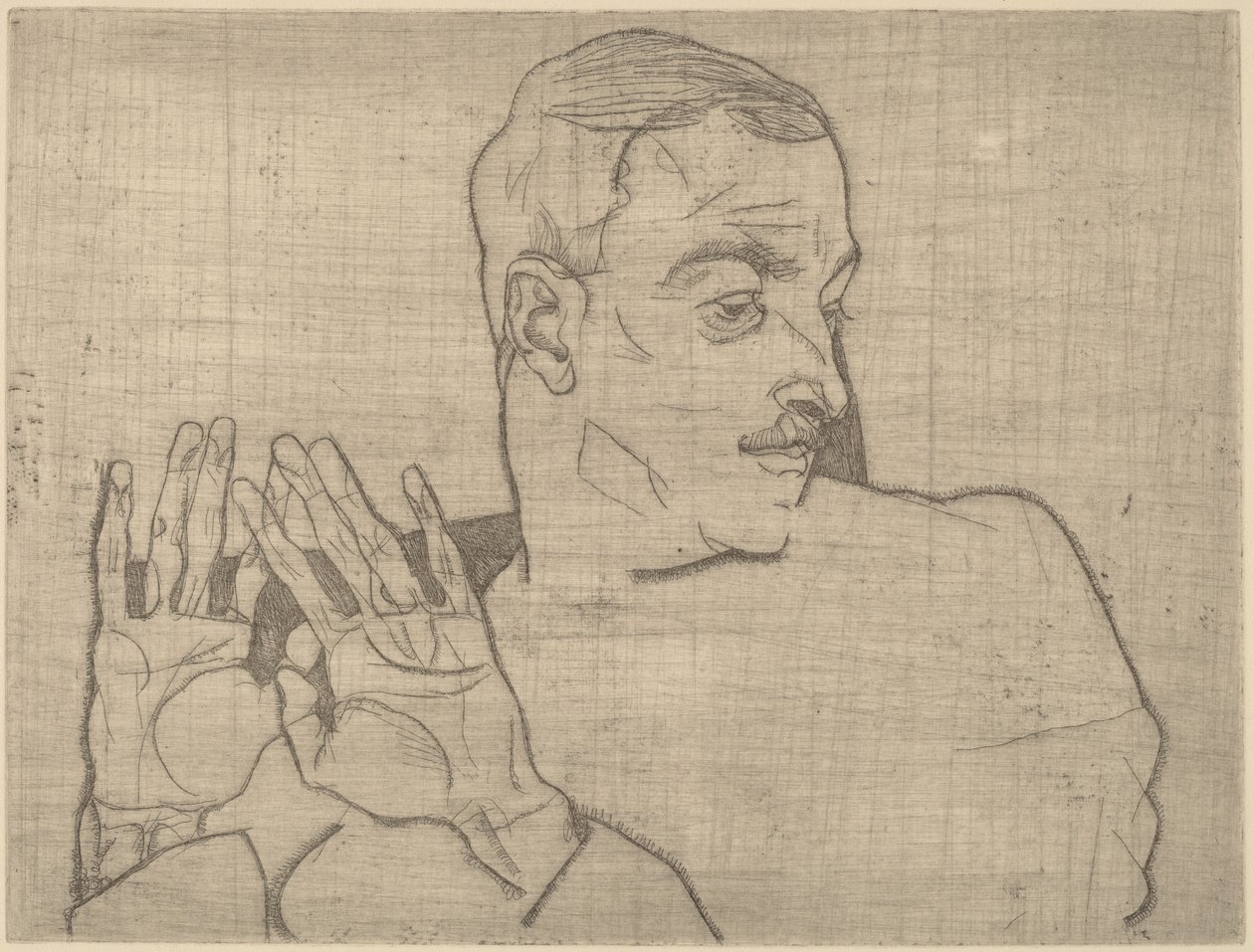 Ritratto di Arthur Roessler da Egon Schiele