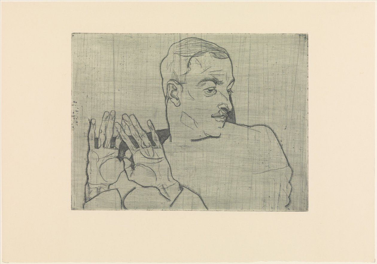 Ritratto di Arthur Roessler da Egon Schiele