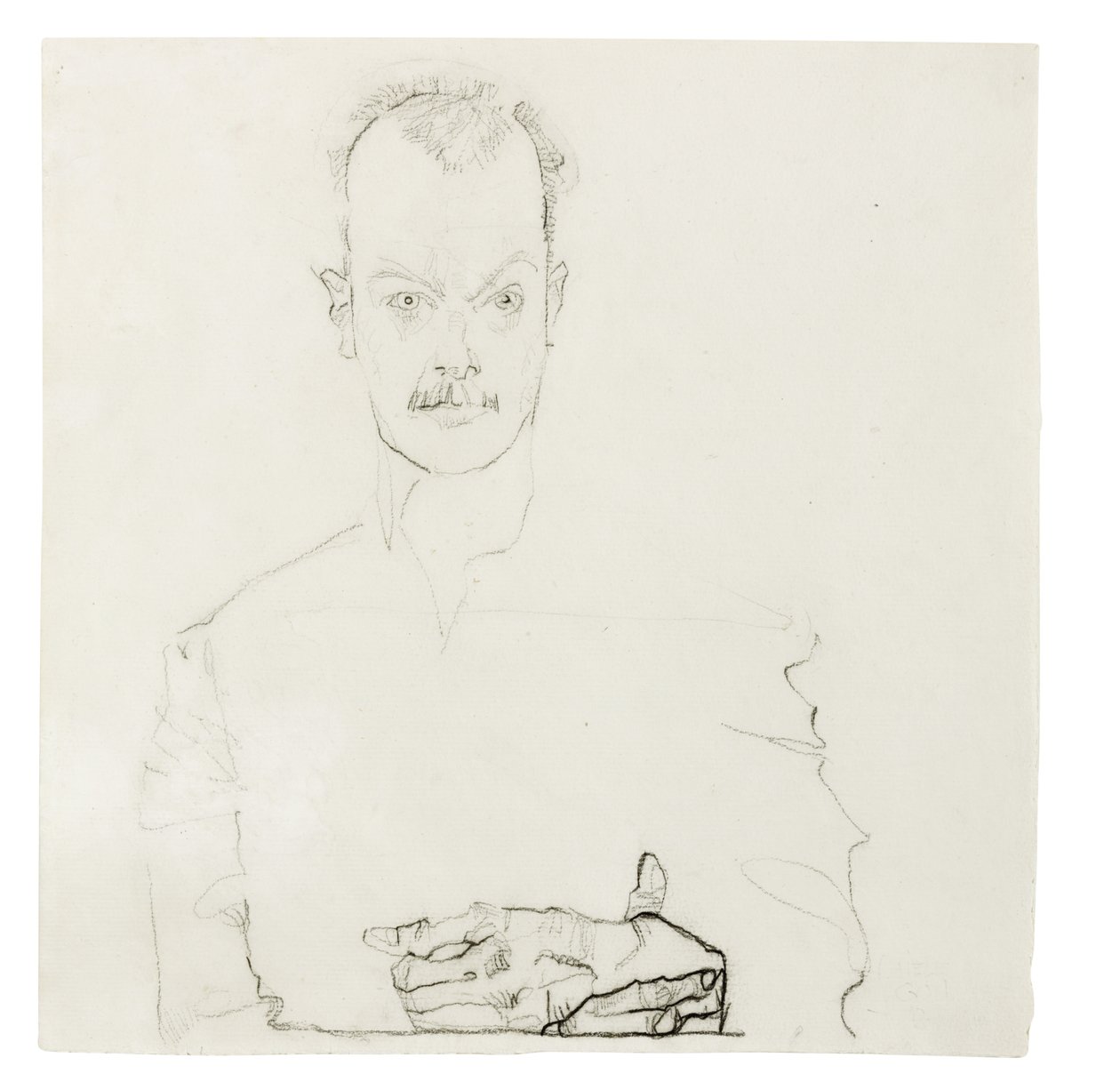 Ritratto di Arthur Roessler da Egon Schiele