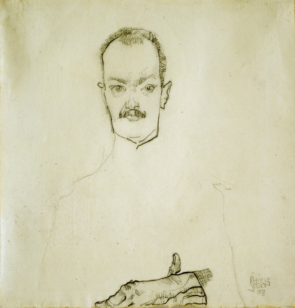 Ritratto di Arthur Roessler, 1910 da Egon Schiele