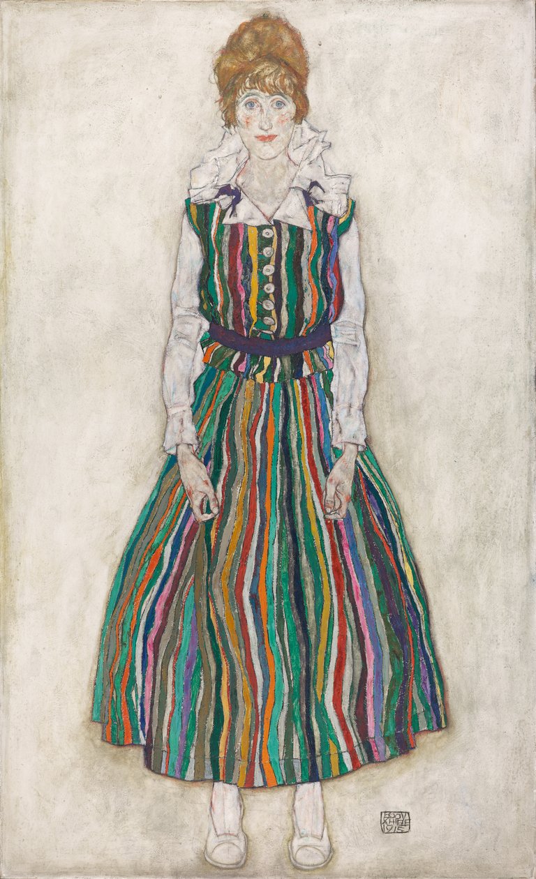 Ritratto di Edith Schiele, la moglie dell