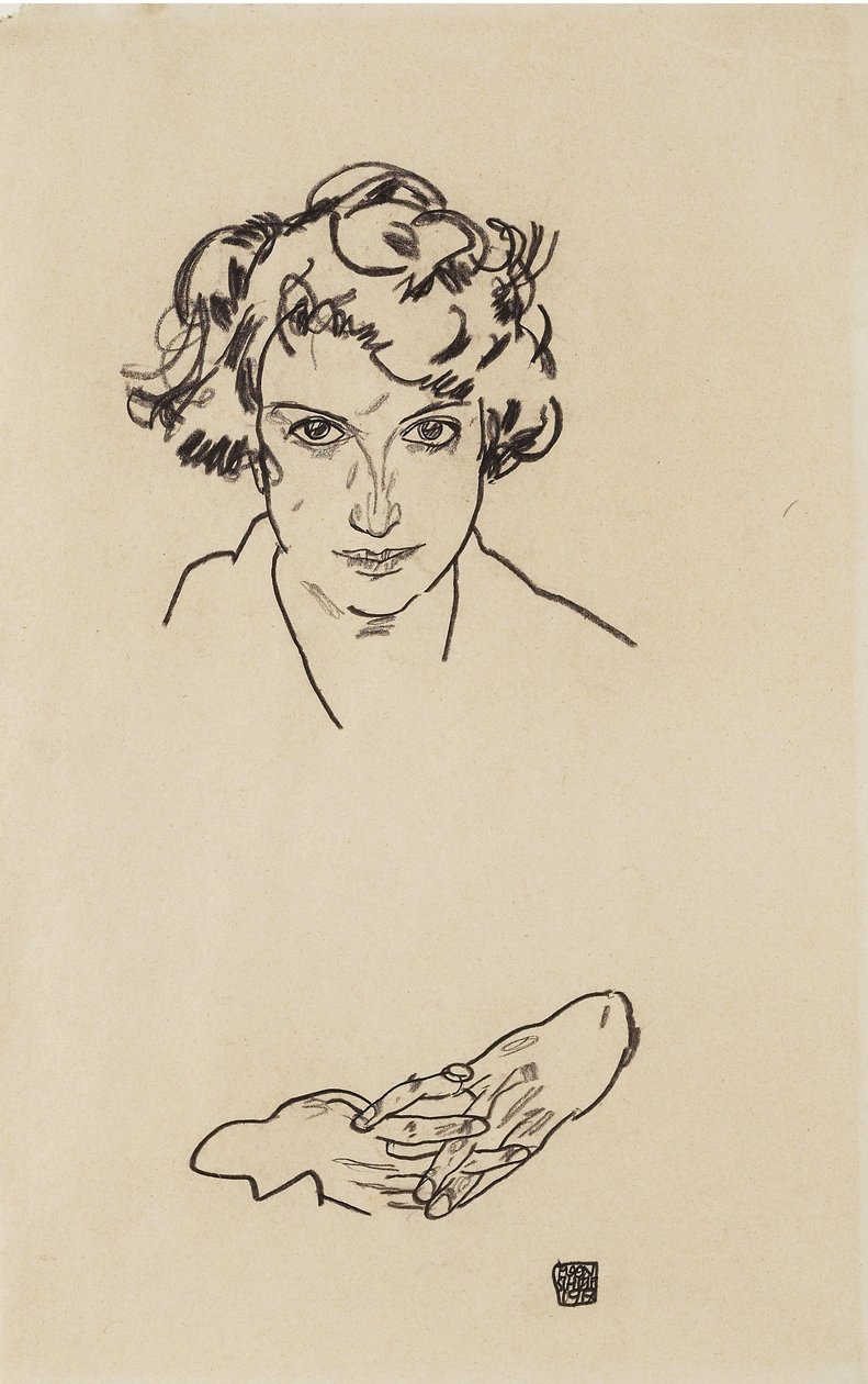 Ritratto di una ragazza, 1917 da Egon Schiele