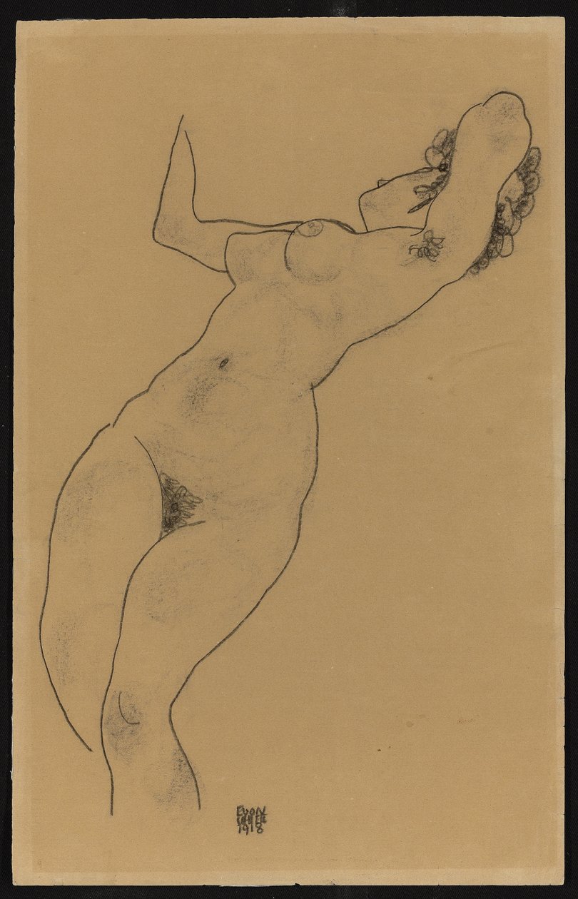 Nudo Reclino da Egon Schiele