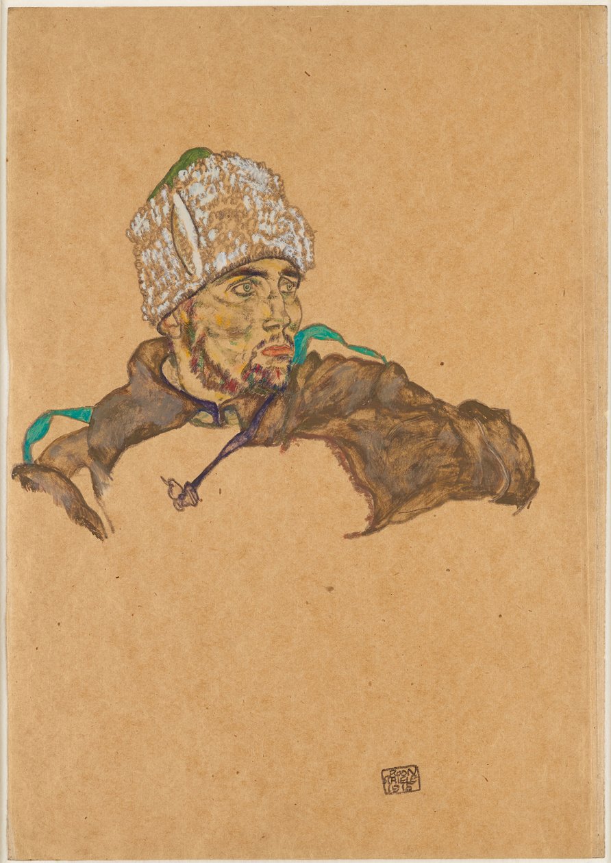 Prigioniero di guerra russo, 1915 da Egon Schiele