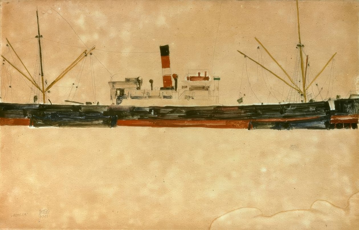 Puzzle 1000 Pezzi Lais "Navi A Vela Nel Porto Di Trieste" Di Egon Schiele - Espressionismo Austriaco, Sfida Artistica Per Adulti