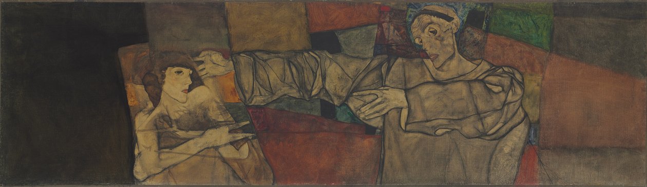 Autoritratto con modella da Egon Schiele