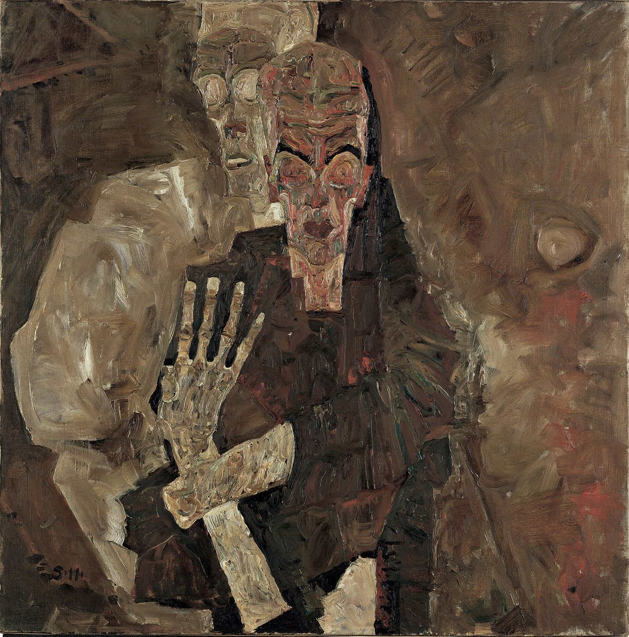 I veggenti II (Morte e Uomo) da Egon Schiele