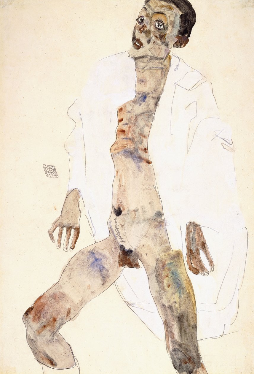 Uomo in piedi da Egon Schiele