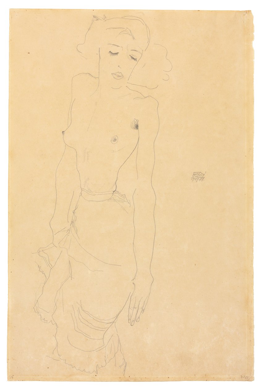 Donna in piedi, 1911 da Egon Schiele