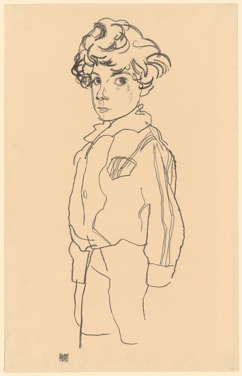 Ragazzo in piedi da Egon Schiele