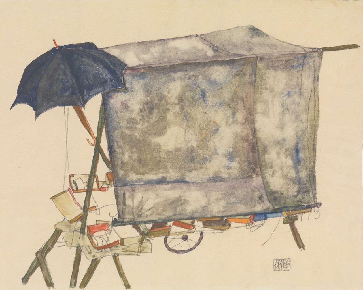 Carretto di strada da Egon Schiele