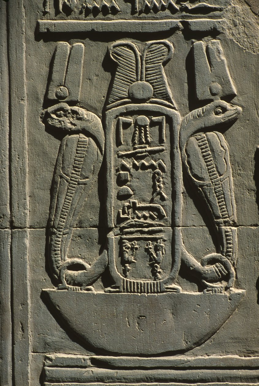 Dettaglio di un rilievo, geroglifico da Egyptian