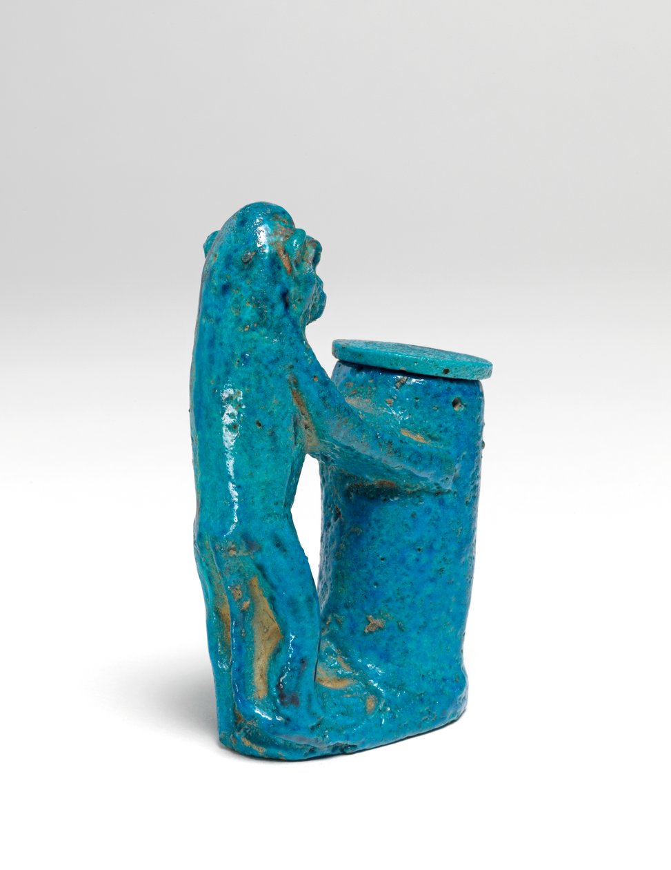 Vaso per kohl, a forma di scimmia da Egyptian 18th Dynasty